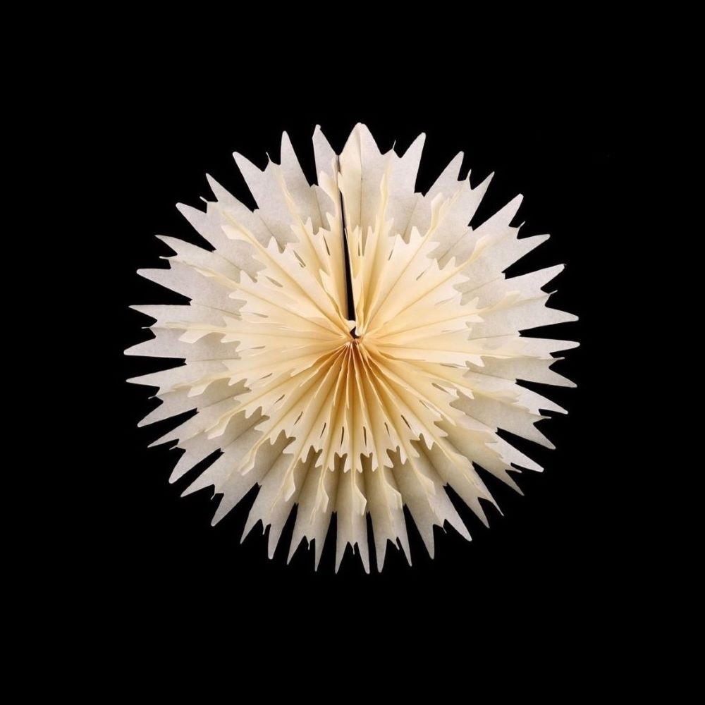 Снежинка обьемная 20 см айвори Снежинка обьемная 20 см айвори