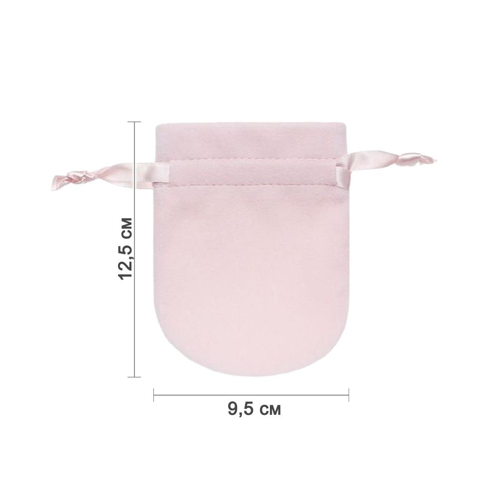 Мешочек велюровый 9,5х12,5 см, светло-розовый Мешочек велюровый 9,5х12,5 см, светло-розовый
