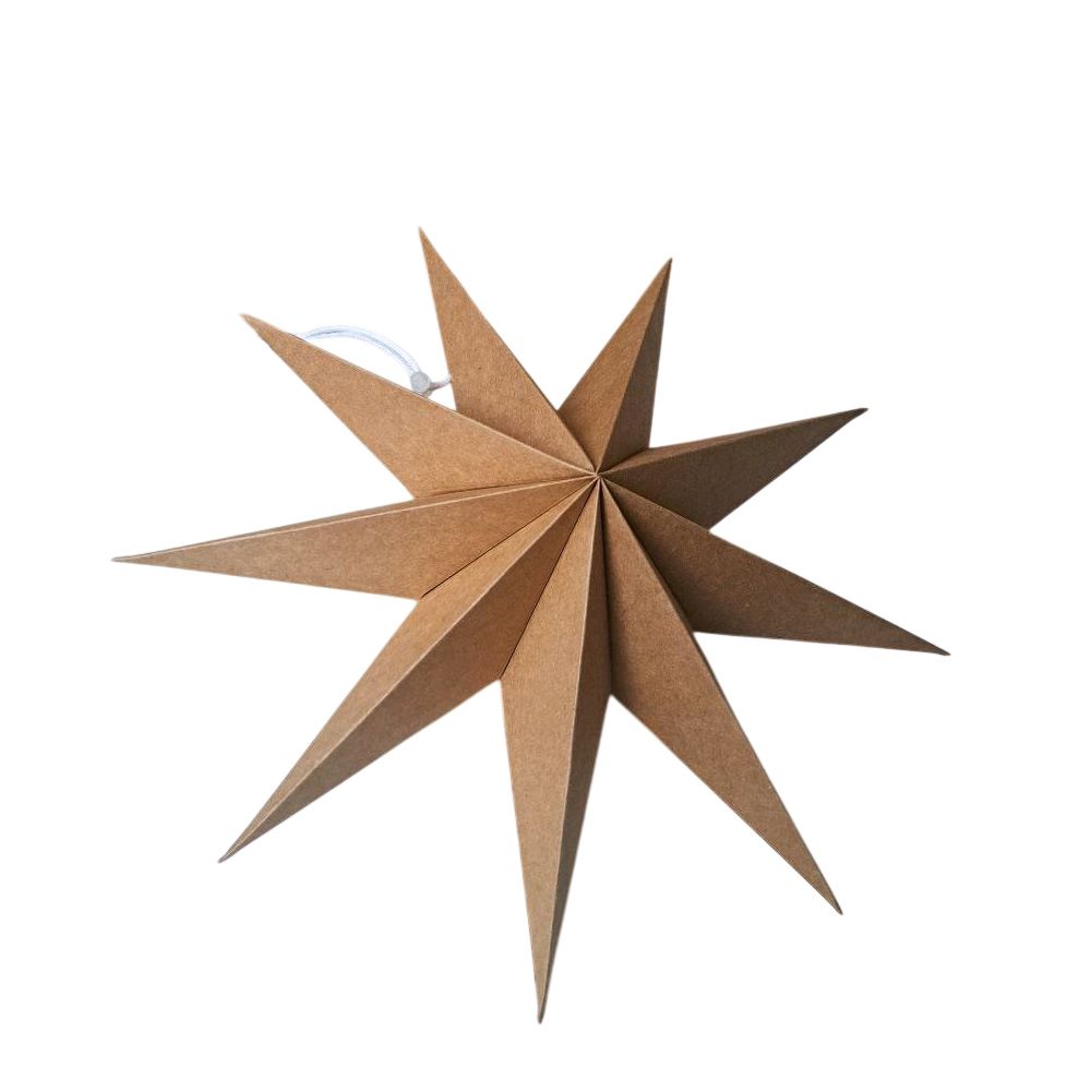 Звезда девятиконечная 30 см, крафт Звезда девятиконечная 30 см, крафт