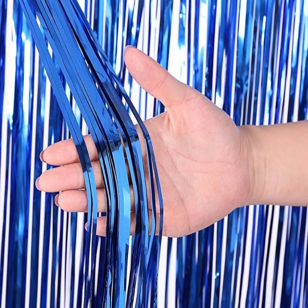 Занавес дождик 1 х 2 м, металлик Синий Занавес дождик 1 х 2 м, металлик Синий