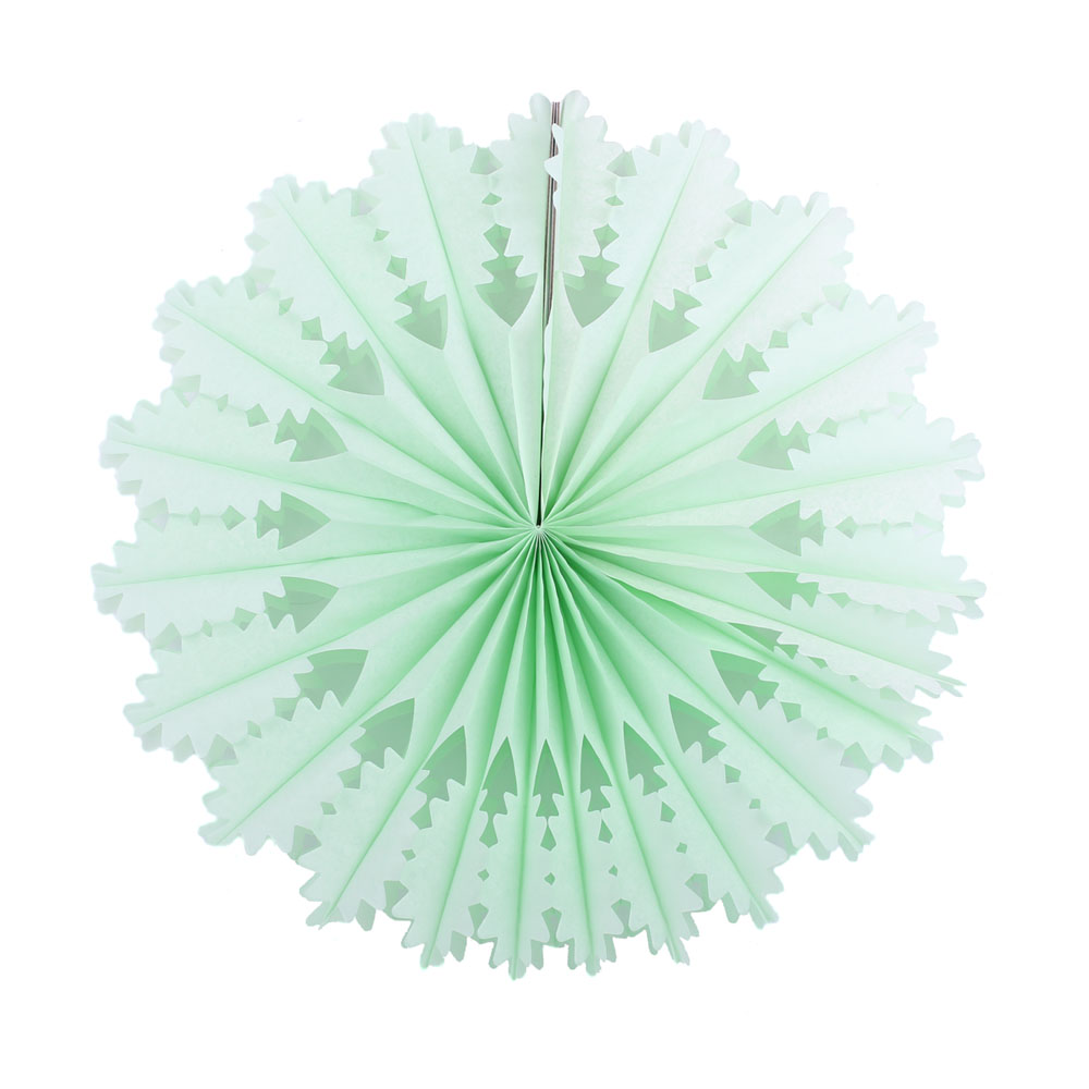 Снежинка ажурная 40 см салатовый Снежинка ажурная 40 см салатовый