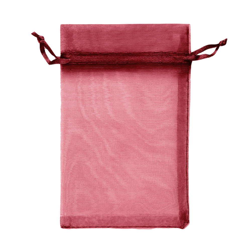 Мешочек из органзы 30 х 40 см бордовый Мешочек из органзы 30 х 40 см бордовый