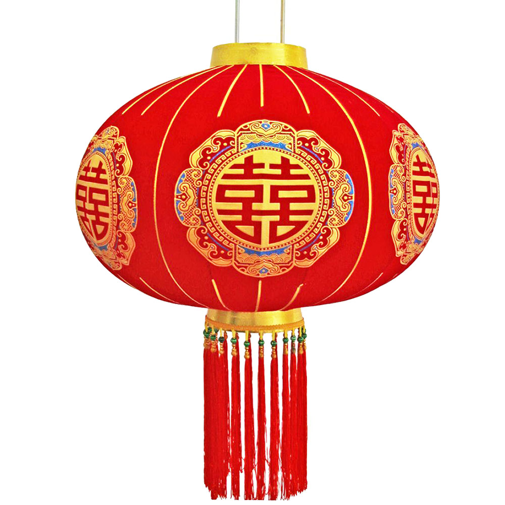 Китайский фонарь с кисточками Pro d-64 см, Процветание Китайский фонарь с кисточками Pro d-64 см, Процветание