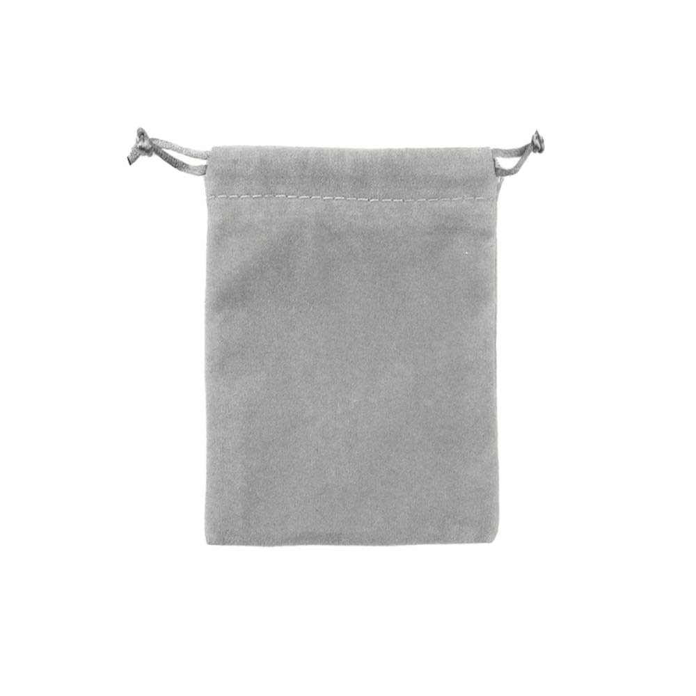 Мешочек велюровый 12х16 см, светло-серый Мешочек велюровый 12х16 см, светло-серый