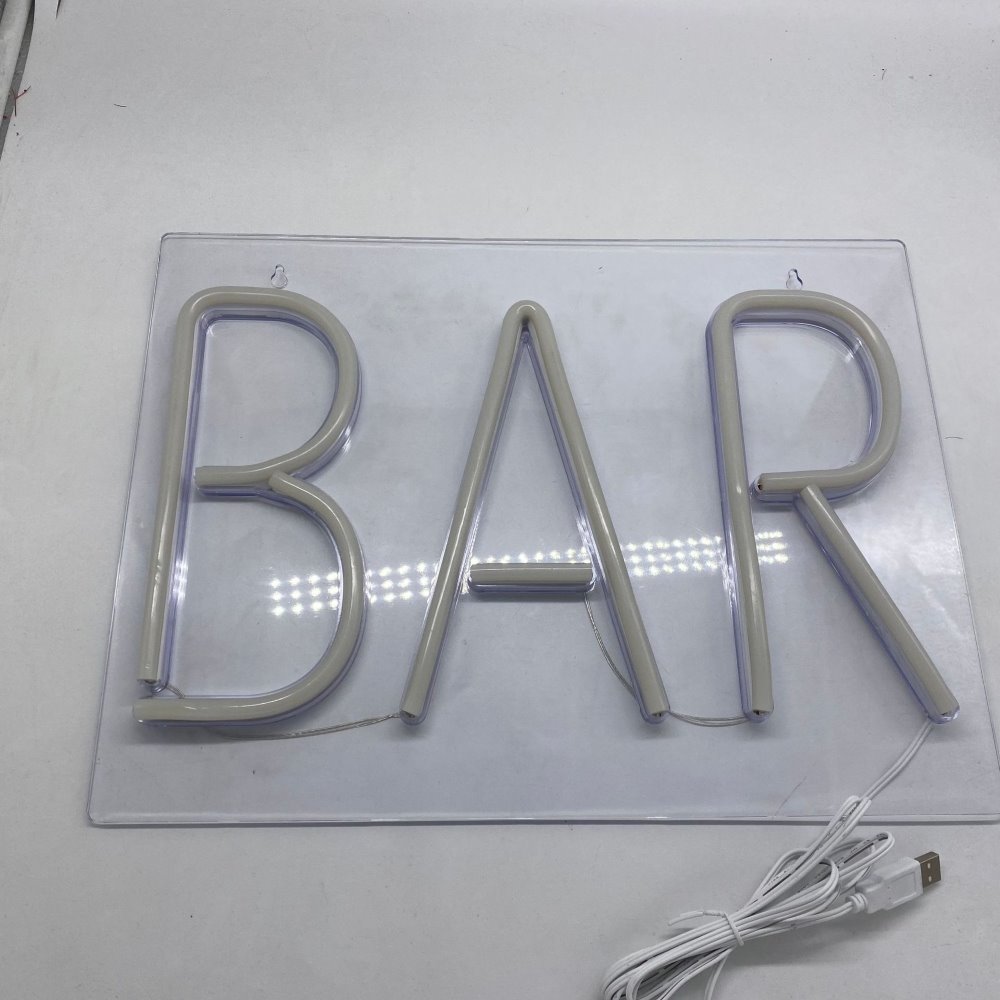 Cветильник LED NEON "BAR" 40 х 30 см, от USB, синий