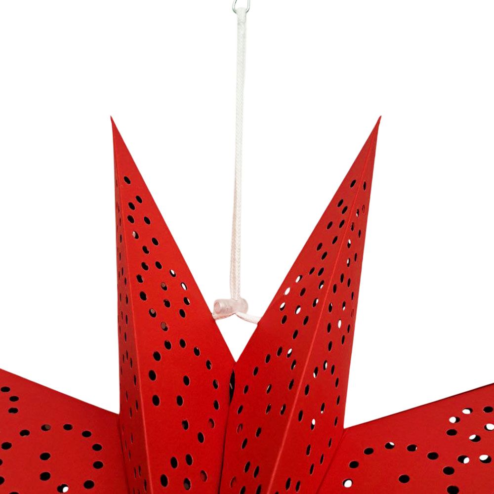 Звезда девятиконечная 45 см, Точки, красный Звезда девятиконечная 45 см, Точки, красный