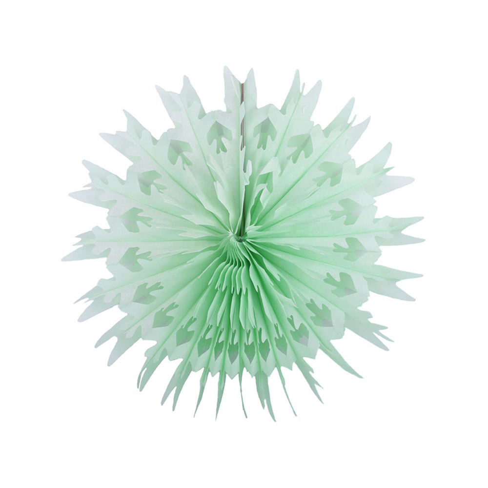 Снежинка обьемная 30 см салатовый Снежинка обьемная 30 см салатовый
