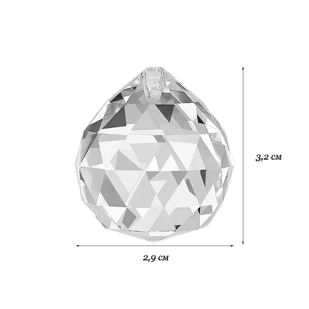 Подвека-шар 2,9см х 3,2см, 39шт