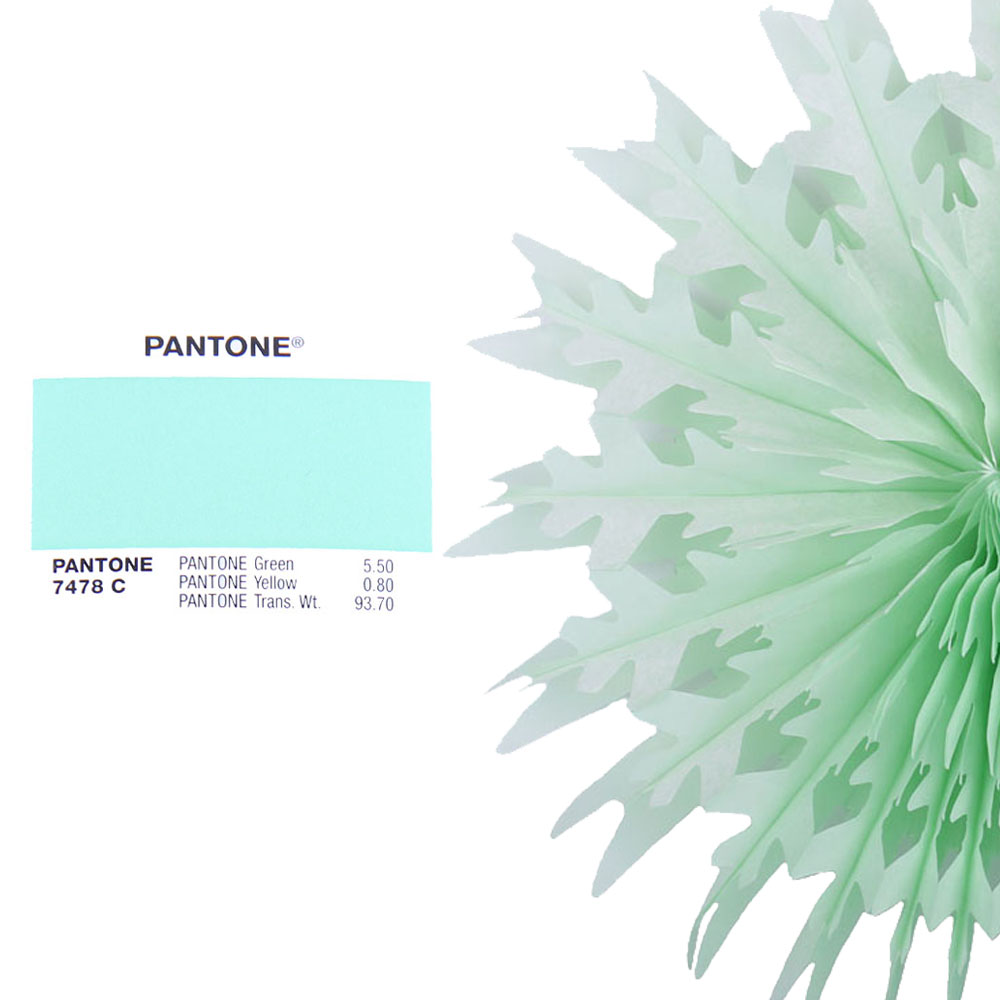 Снежинка обьемная 40 см салатовый Снежинка обьемная 40 см салатовый