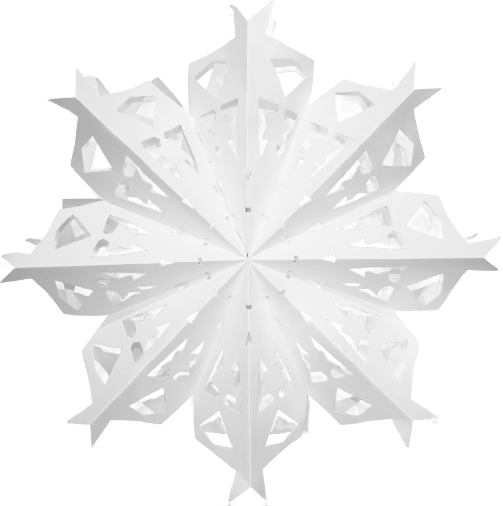 Снежинка 60 см №4, белый Снежинка 60 см №4, белый