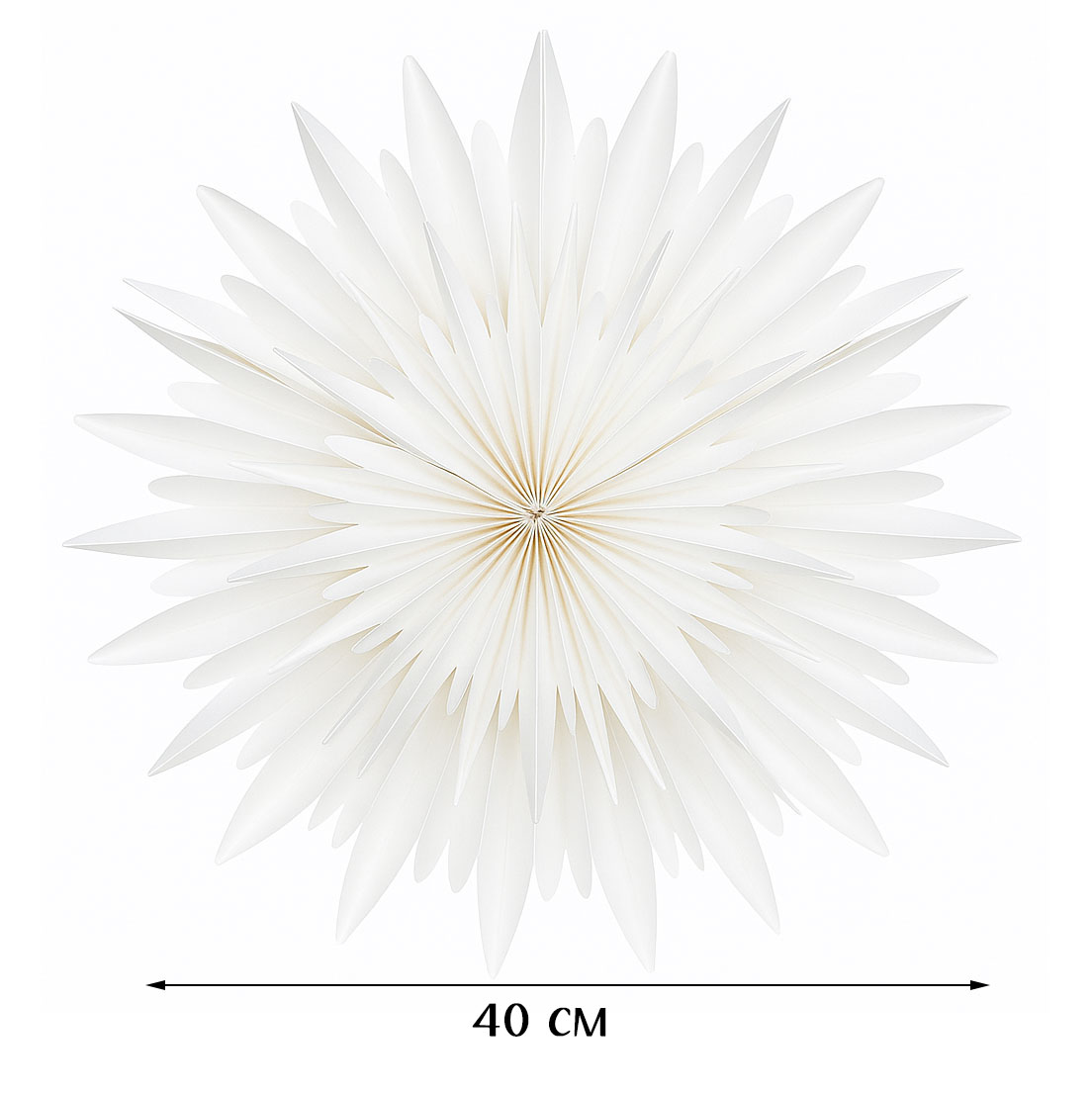 Снежинка 40 см №1, белый Снежинка 40 см №1, белый