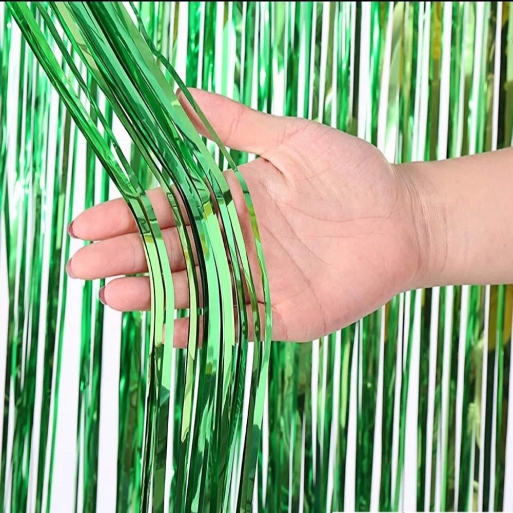 Занавес дождик 1 х 2 м, металлик Зеленый Занавес дождик 1 х 2 м, металлик Зеленый