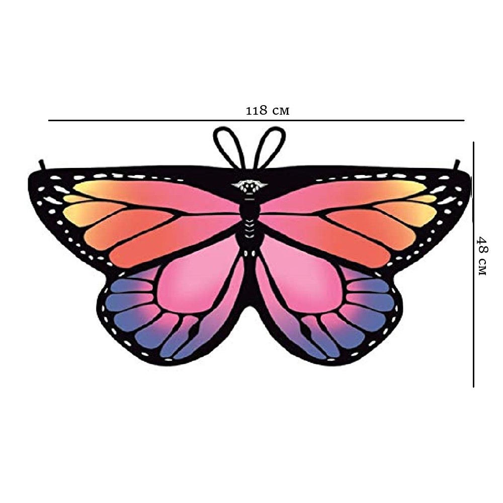 Крылья бабочки тканевые детские 118х48см, №4