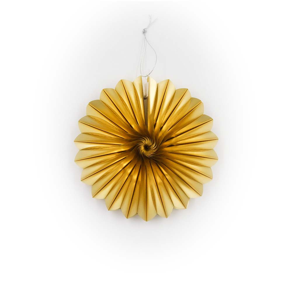 Снежинка фольгированная 16 см золото Снежинка фольгированная 16 см золото