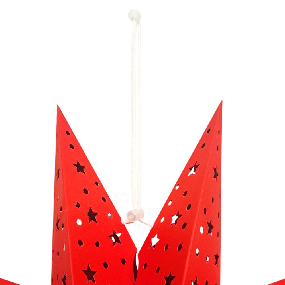 Звезда девятиконечная 45 см, точки и звездочки, красный Звезда девятиконечная 45 см, точки и звездочки, красный