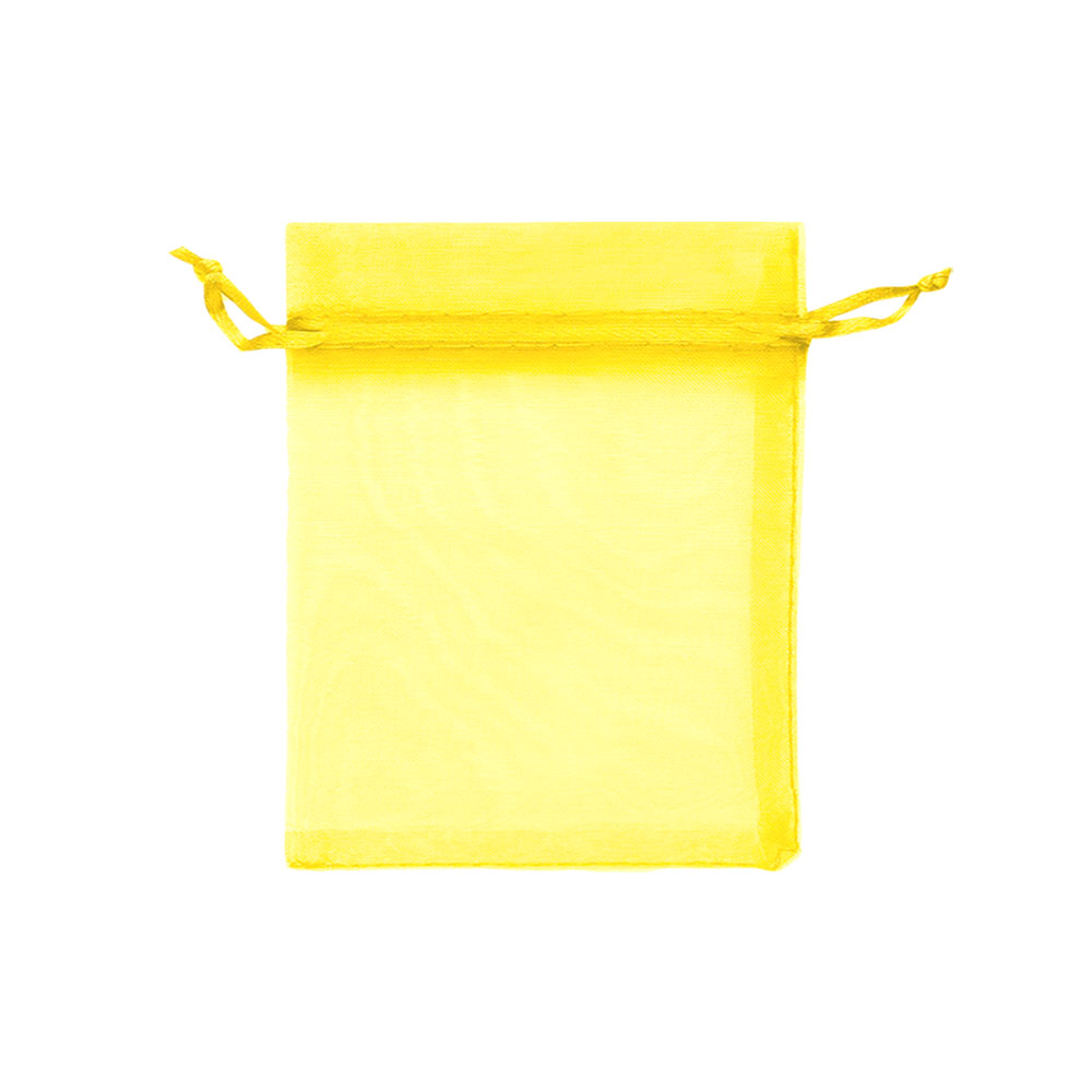 Мешочек из органзы 13 х 16 см желтый  Мешочек из органзы 13 х 16 см желтый