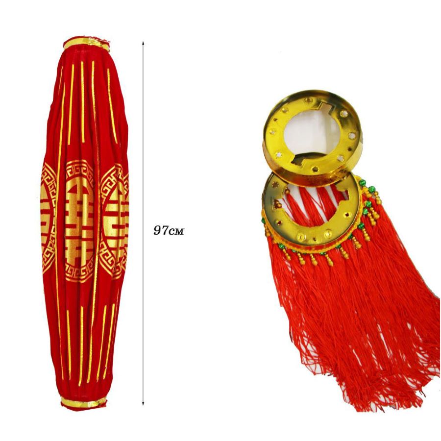 Китайский фонарь с кисточками Pro d-78 см, Идиллия Китайский фонарь с кисточками Pro d-78 см, Идиллия