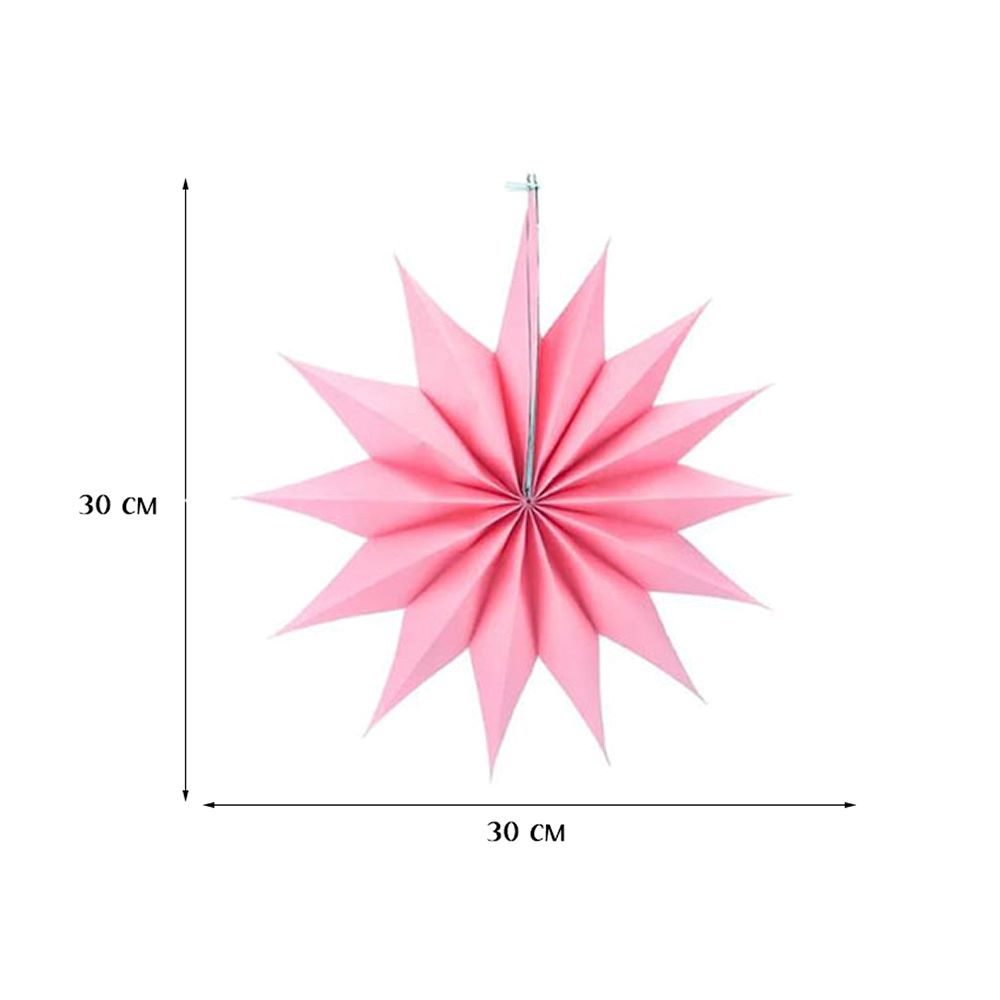 Набор фантов Звезды 30 см х 6 шт, розовый Набор фантов Звезды 30 см х 6 шт, розовый