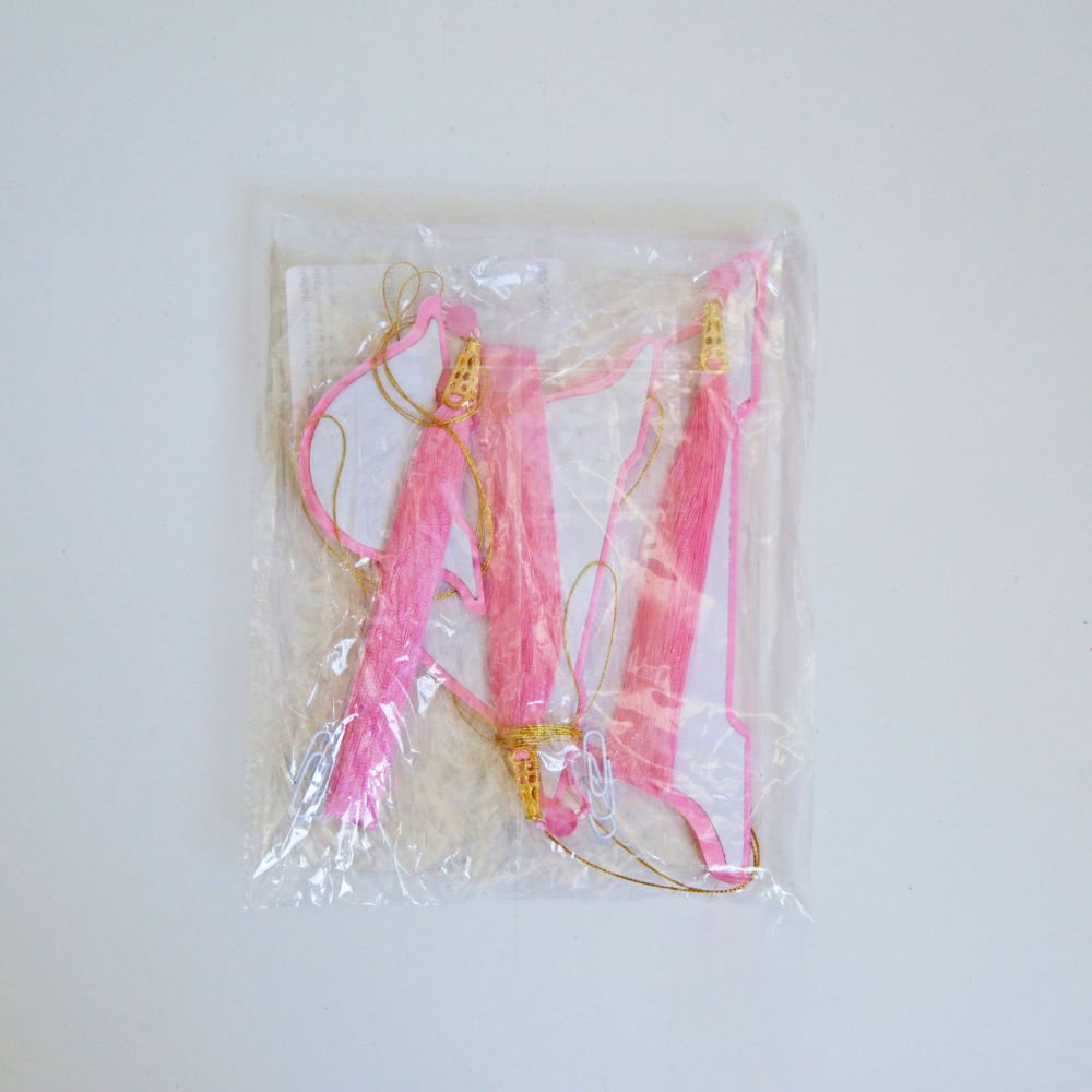 Бумажное украшение Шары-соты с кисточкой НАБОР 3 шт, розовый Бумажное украшение Шары-соты с кисточкой НАБОР 3 шт, розовый