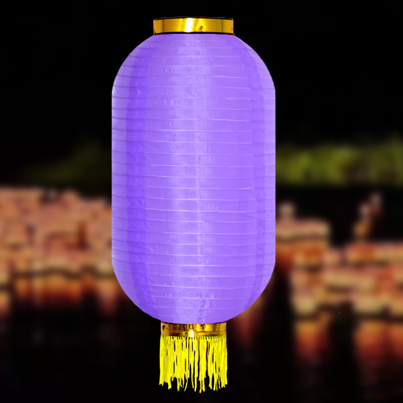 Китайский фонарь Цилиндр с бахромой 35х65 см, сиреневый Китайский фонарь Цилиндр с бахромой 35х65 см, сиреневый