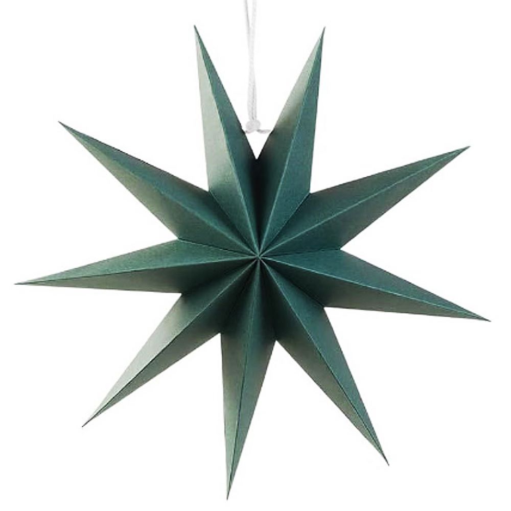 Звезда 30 см девятиконечная, темно-зеленый Звезда 30 см девятиконечная, темно-зеленый
