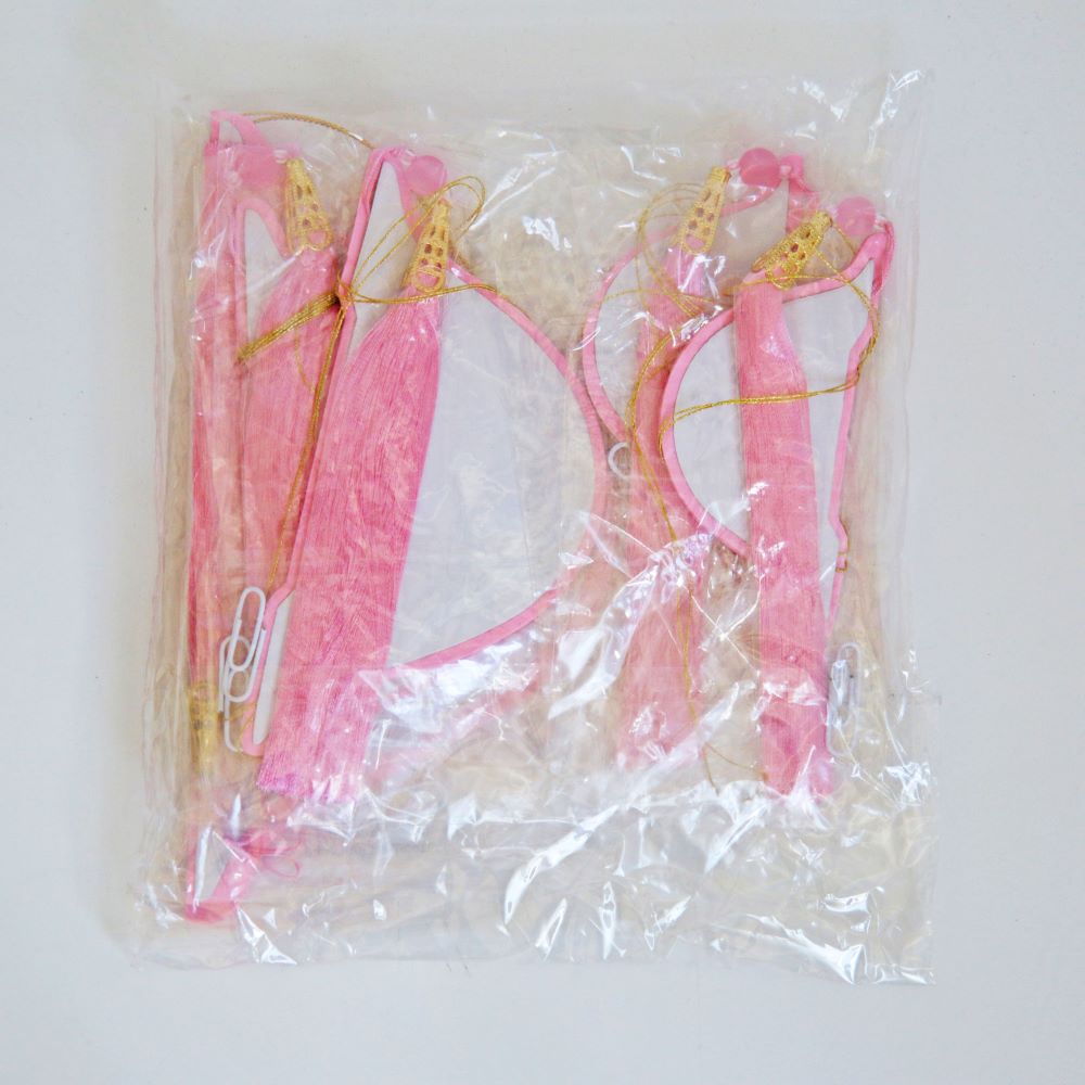 Бумажное украшение Шары-соты с кисточкой НАБОР 5 шт, розовый Бумажное украшение Шары-соты с кисточкой НАБОР 5 шт, розовый