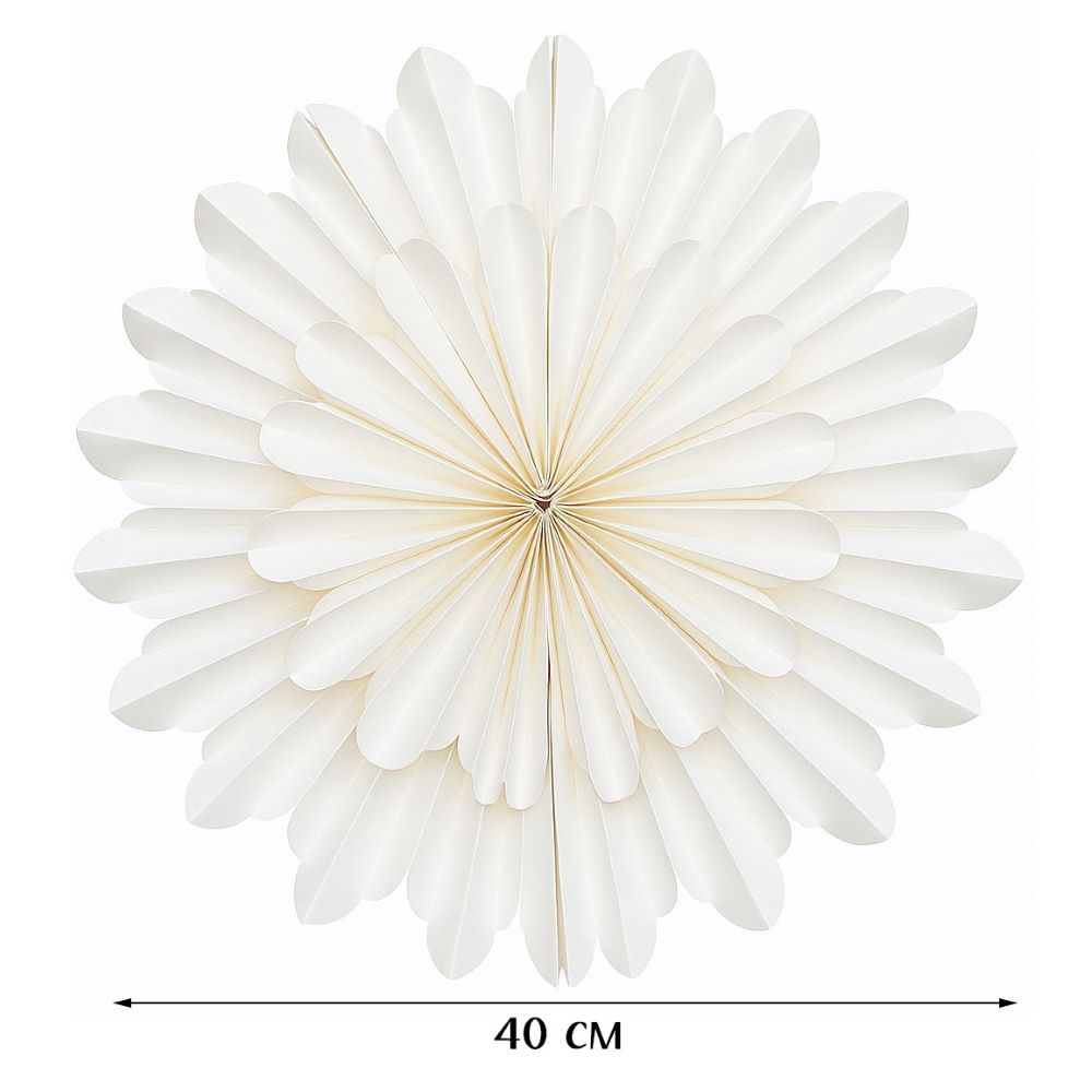 Снежинка 40 см №3, белый Снежинка 40 см №3, белый