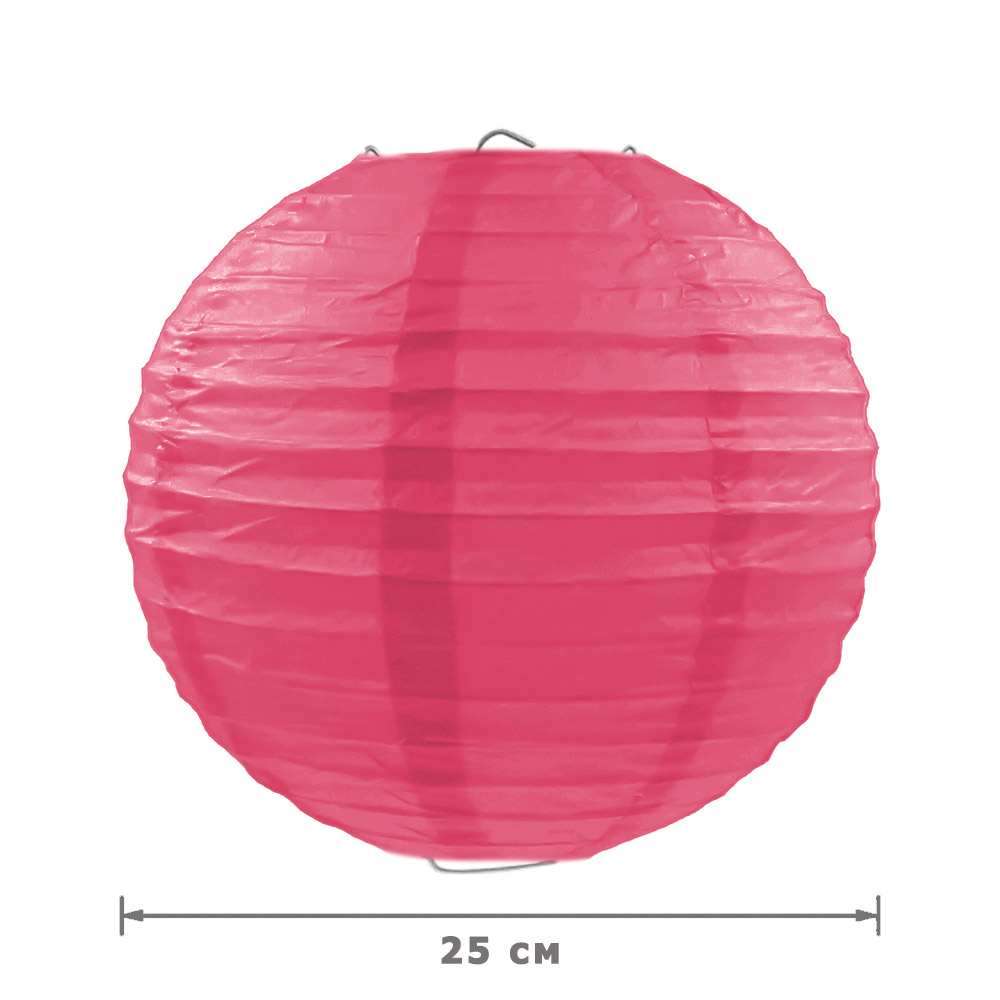 Подвесной фонарик стандарт 25 см амарантовый new