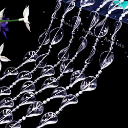 Прозрачные бусины 1кг х 48м №15, "Лепесток"